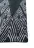 linear grey and black wool and viscose hand tufted Rug - Corner linear grey and black wool and viscose hand tufted Rug - Corner