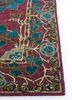 mythos red and orange wool and viscose hand tufted Rug - Corner