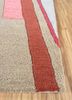 linear multi wool hand tufted Rug - Corner