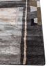 linear grey and black wool and viscose hand tufted Rug - Corner linear grey and black wool and viscose hand tufted Rug - Corner