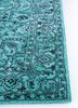 imara blue viscose hand tufted Rug - Corner