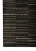 linear blue wool and viscose hand tufted Rug - Corner