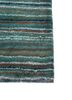 linear grey and black wool and viscose hand tufted Rug - Corner
