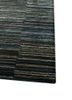 linear blue wool and viscose hand tufted Rug - Corner linear blue wool and viscose hand tufted Rug - Corner