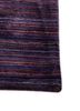 linear pink and purple wool and viscose hand tufted Rug - Corner
