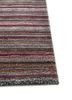 linear red and orange wool and viscose hand tufted Rug - Corner linear red and orange wool and viscose hand tufted Rug - Corner