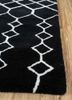 contour grey and black wool hand tufted Rug - Corner contour grey and black wool hand tufted Rug - Corner