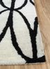contour ivory wool hand tufted Rug - Corner contour ivory wool hand tufted Rug - Corner