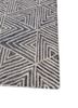 pathways grey and black wool hand tufted Rug - Corner pathways grey and black wool hand tufted Rug - Corner