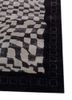 linear grey and black wool and viscose hand tufted Rug - Corner linear grey and black wool and viscose hand tufted Rug - Corner