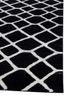 contour grey and black wool and viscose hand tufted Rug - Corner