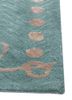confetti green wool and viscose hand tufted Rug - Corner confetti green wool and viscose hand tufted Rug - Corner