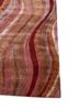 linear red and orange wool and viscose hand tufted Rug - Corner linear red and orange wool and viscose hand tufted Rug - Corner