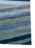 linear blue wool and viscose hand tufted Rug - Corner linear blue wool and viscose hand tufted Rug - Corner
