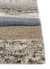 linear grey and black wool hand tufted Rug - Corner linear grey and black wool hand tufted Rug - Corner