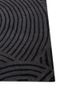 pathways grey and black wool and viscose hand tufted Rug - Corner pathways grey and black wool and viscose hand tufted Rug - Corner
