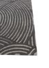 pathways grey and black wool and viscose hand tufted Rug - Corner