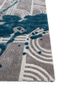 adrift blue wool and viscose hand tufted Rug - Corner