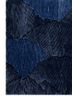 aurelia blue wool and viscose hand tufted Rug - Corner