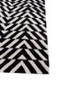 adrift grey and black wool hand tufted Rug - Corner