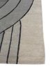 chroma grey and black wool hand tufted Rug - Corner chroma grey and black wool hand tufted Rug - Corner