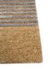 linear grey and black wool and viscose hand tufted Rug - Corner linear grey and black wool and viscose hand tufted Rug - Corner
