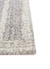 pathways grey and black wool hand tufted Rug - Corner