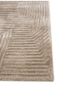 cera beige and brown wool and viscose hand tufted Rug - Corner