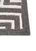 adrift grey and black wool hand tufted Rug - Corner