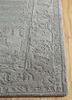 mythos grey and black wool and viscose hand tufted Rug - Corner