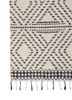 contour ivory wool hand tufted Rug - Corner contour ivory wool hand tufted Rug - Corner
