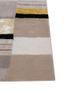 linear ivory wool and viscose hand tufted Rug - Corner linear ivory wool and viscose hand tufted Rug - Corner