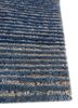 linear blue wool and viscose hand tufted Rug - Corner linear blue wool and viscose hand tufted Rug - Corner