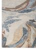 linear blue wool hand tufted Rug - Corner linear blue wool hand tufted Rug - Corner