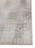 basis grey and black wool and bamboo silk hand loom Rug - Corner
