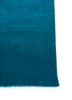 jean blue wool hand loom Rug - Corner