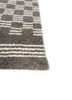 basis grey and black wool hand loom Rug - Corner