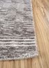 basis beige and brown wool hand loom Rug - Corner