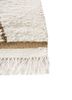 aprezo ivory wool hand loom Rug - Corner