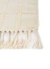 zuri ivory wool hand knotted Rug - Corner