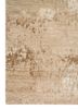 entropy beige and brown wool and silk hand knotted Rug - Corner