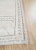 zuri ivory wool hand knotted Rug - Corner zuri ivory wool hand knotted Rug - Corner