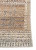 manifest beige and brown afghan wool hand knotted Rug - Corner