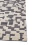 manifest grey and black wool hand knotted Rug - Corner