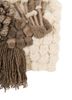 wall installation ivory wool & bamboo silk & zari wall art WALL ART & TAPESTRY - Corner wall installation ivory wool & bamboo silk & zari wall art WALL ART & TAPESTRY - Corner