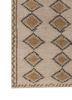thyme beige and brown wool hand knotted Rug - Corner