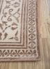 azalea ivory wool and bamboo silk hand knotted Rug - Corner azalea ivory wool and bamboo silk hand knotted Rug - Corner