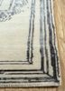 azalea ivory wool and bamboo silk hand knotted Rug - Corner azalea ivory wool and bamboo silk hand knotted Rug - Corner