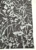pansy grey and black wool and bamboo silk hand knotted Rug - Corner