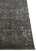 far east grey and black wool and viscose hand knotted Rug - Corner